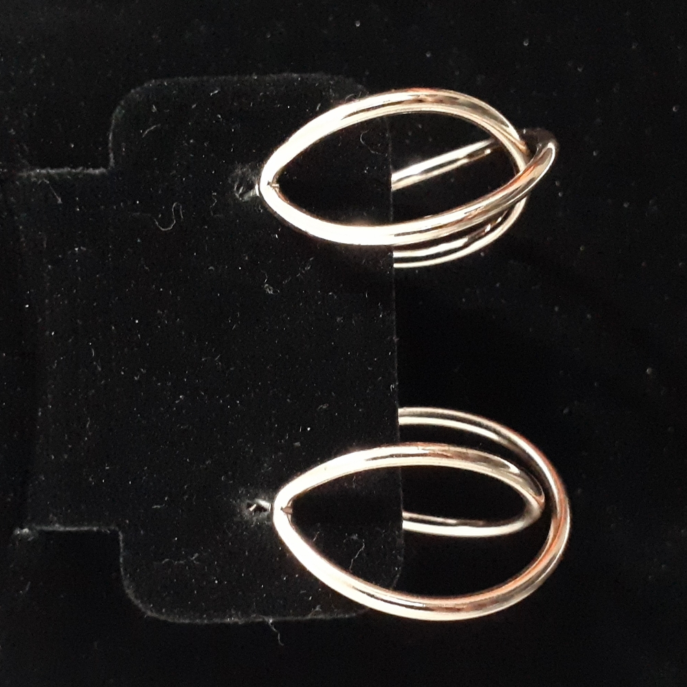 Rose Gold Double Hoop Earrings